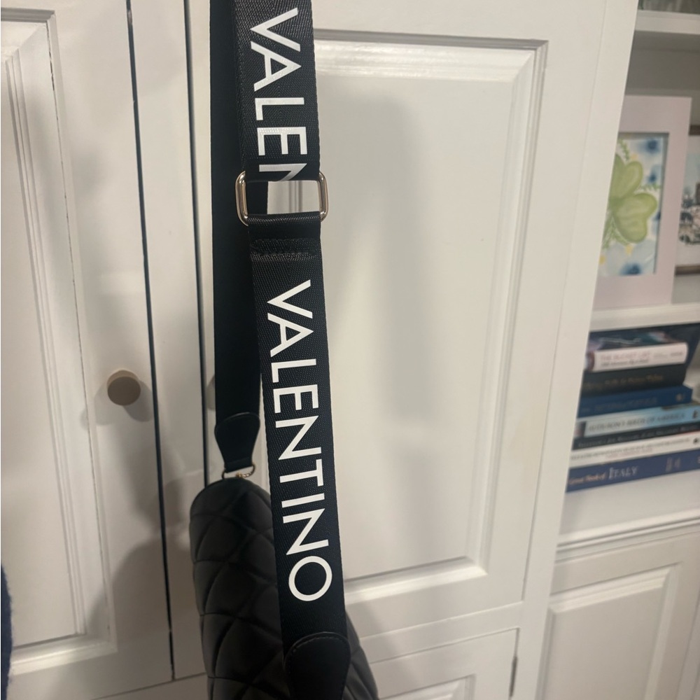 NEW Valentino Mario Black Quilted Crossbody Bag